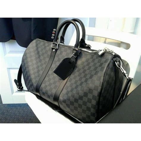 louis vuitton duffle bag replica black|false louis vuitton bag.